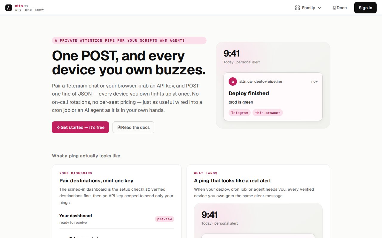 Screenshot of Attn.ca