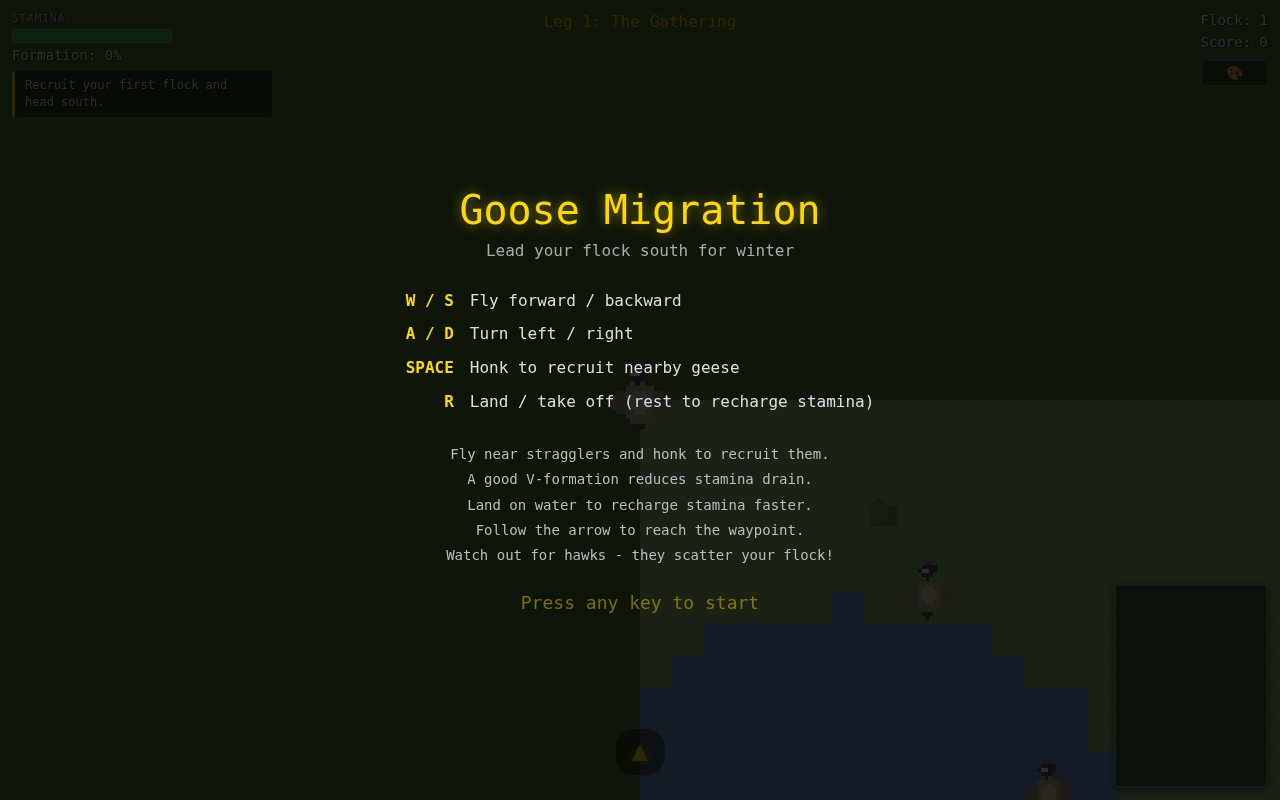 Screenshot of Goose Migration