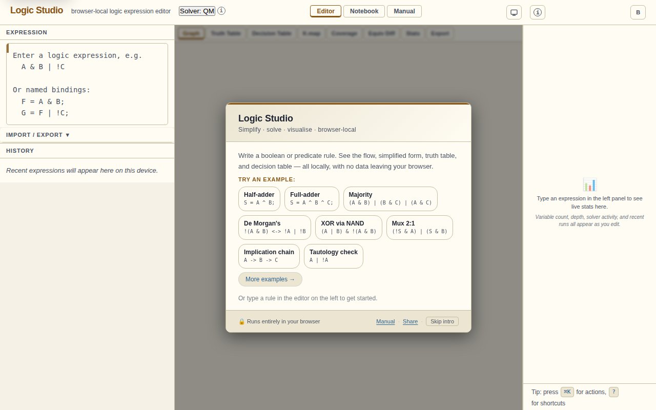 Screenshot of Logic Studio
