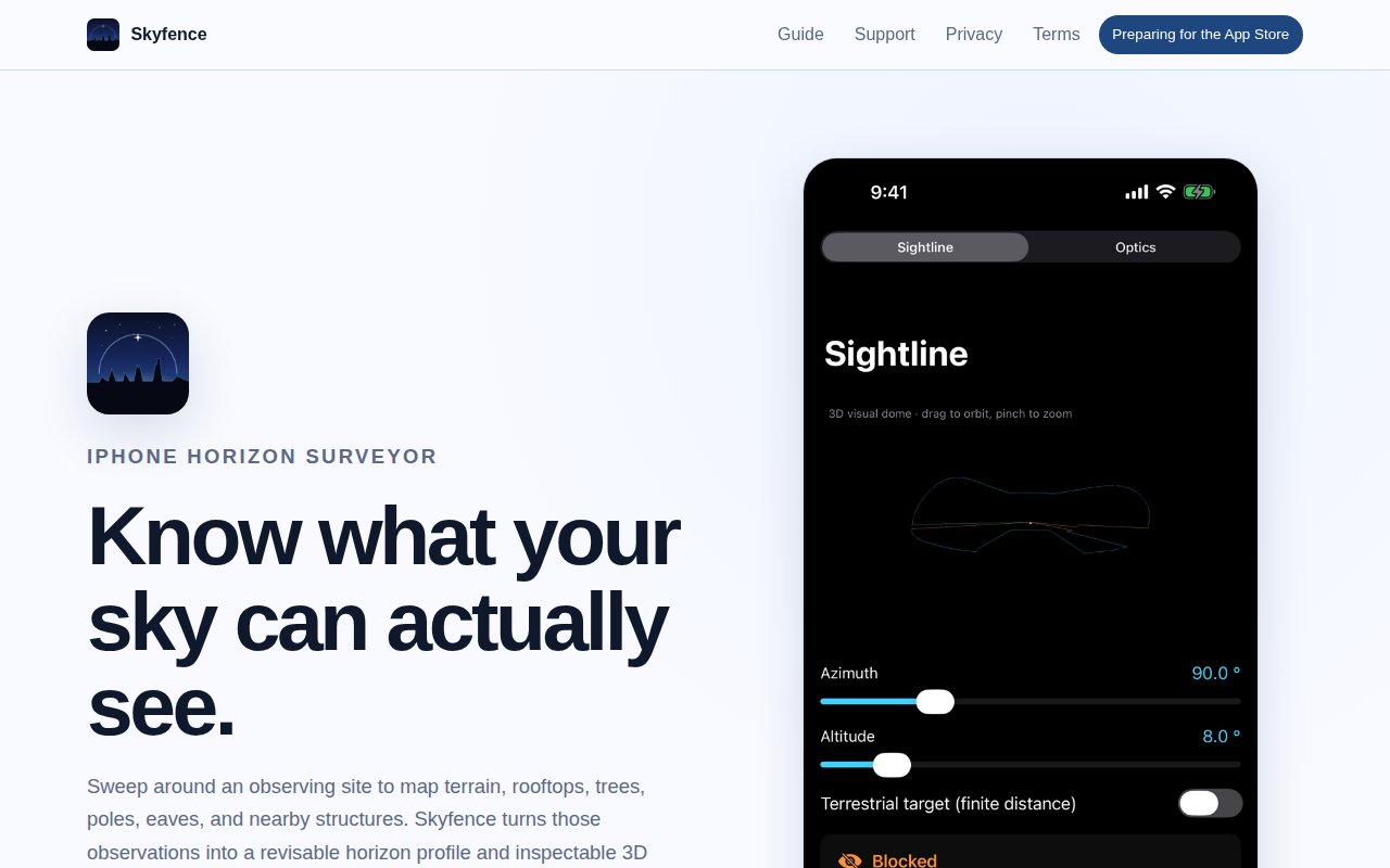 Screenshot of Skyfence
